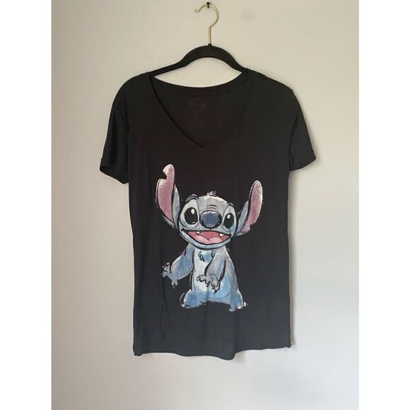 Disney Lilo and stitch women’s black tee shirt/casual/short sleeves - Picture 2 of 4